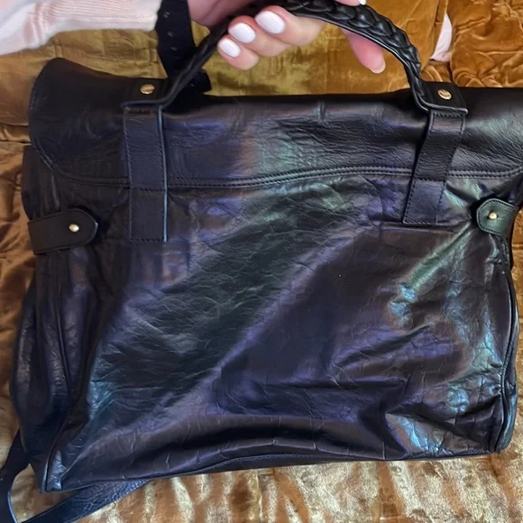 Mulberry Black Leather Satchel - Picture 11 of 12